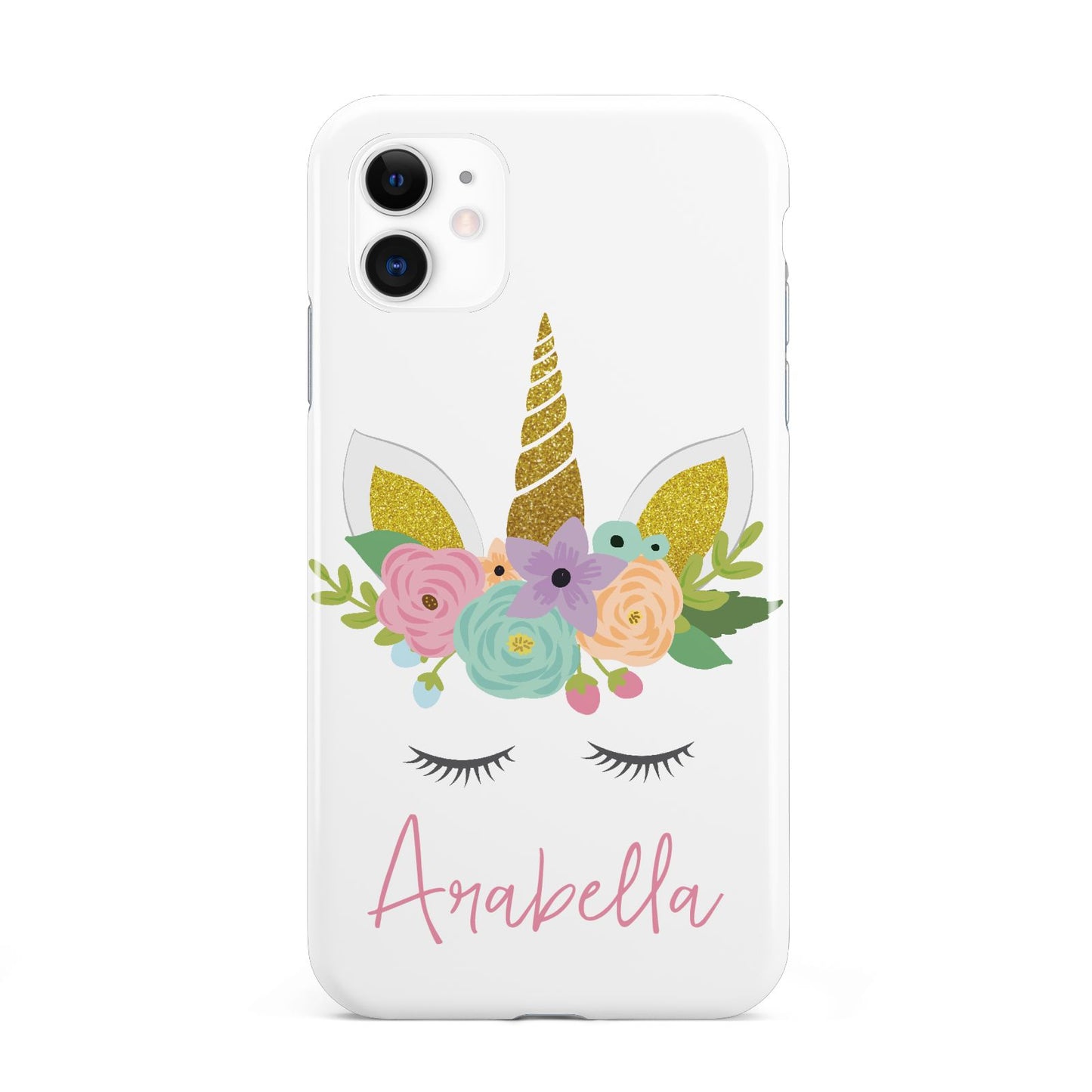 Personalised Unicorn Face iPhone 11 3D Tough Case