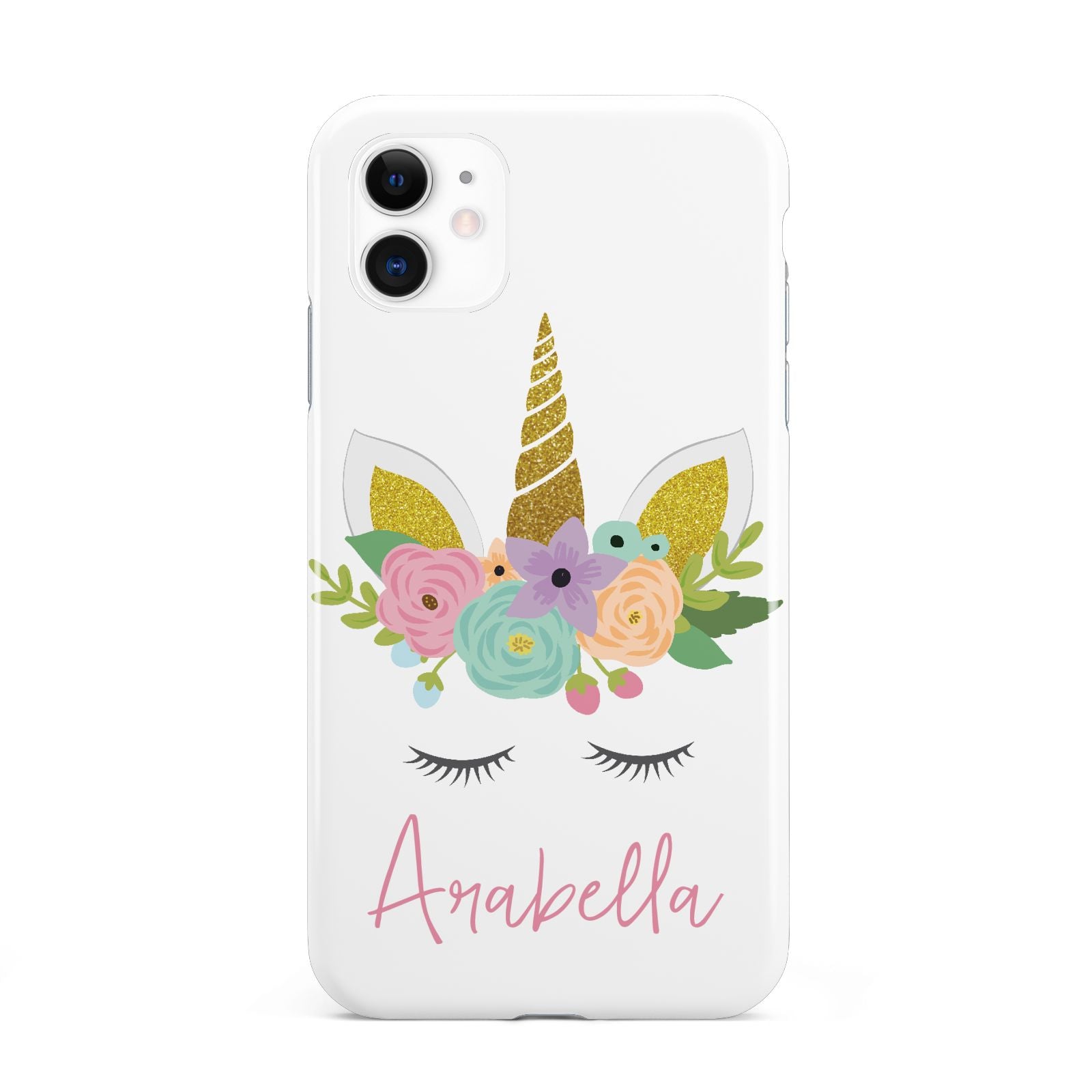 Personalised Unicorn Face iPhone 11 3D Tough Case