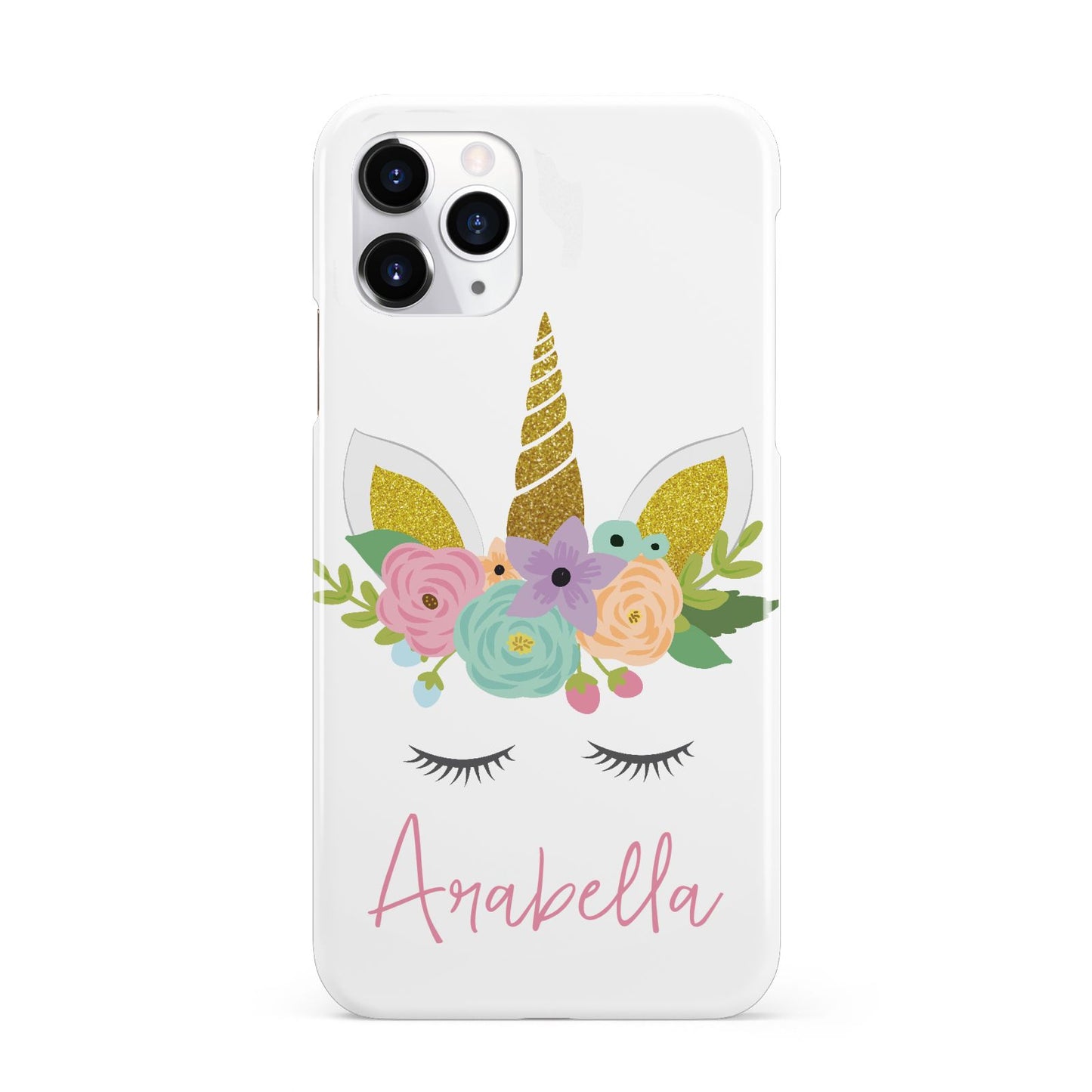 Personalised Unicorn Face iPhone 11 Pro 3D Snap Case
