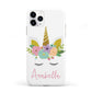 Personalised Unicorn Face iPhone 11 Pro 3D Tough Case