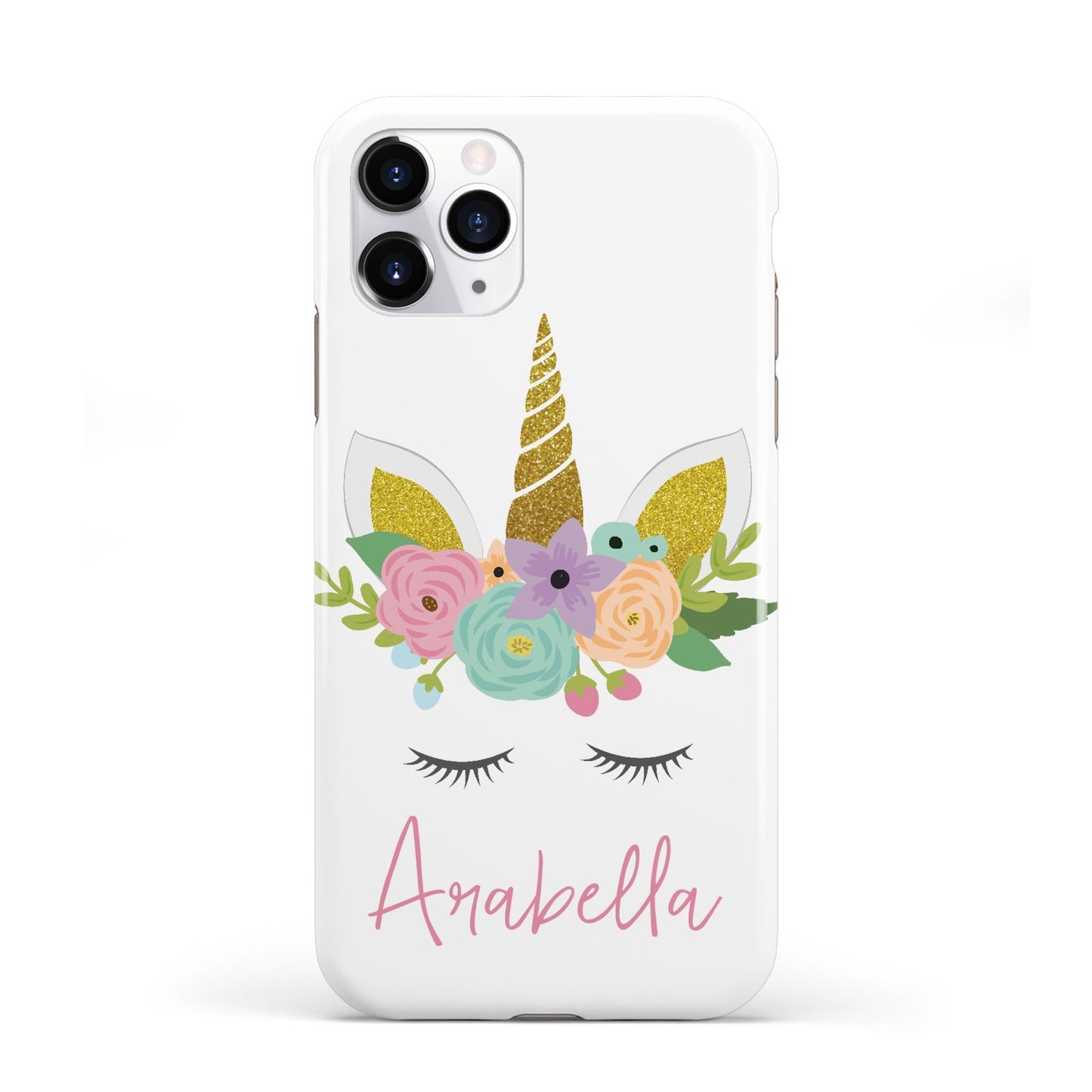 Personalised Unicorn Face iPhone 11 Pro 3D Tough Case