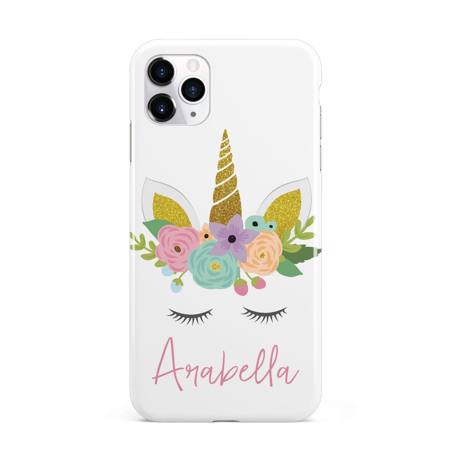 Personalised Unicorn Face iPhone 11 Pro Max 3D Tough Case