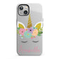 Personalised Unicorn Face iPhone 13 Full Wrap 3D Tough Case