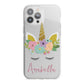 Personalised Unicorn Face iPhone 13 Pro Max TPU Impact Case with White Edges