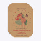 Personalised Unicorn Happy Birthday Deco Invitation Kraft Front and Back Image
