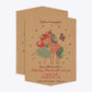 Personalised Unicorn Happy Birthday Geo Invitation Kraft Front and Back Image