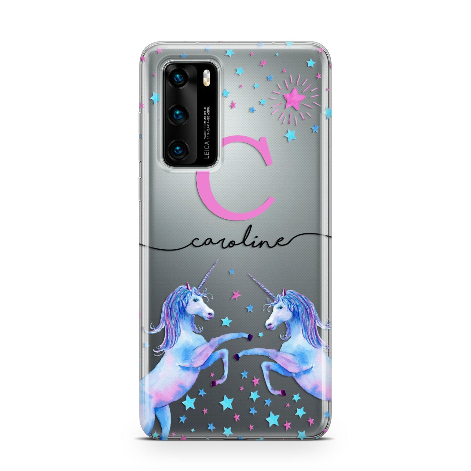 Personalised Unicorn Huawei P40 Phone Case