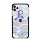 Personalised Unicorn Initial Apple iPhone 11 Pro Max in Silver with Black Impact Case