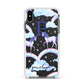 Personalised Unicorn Initial Apple iPhone Xs Max Impact Case White Edge on Black Phone