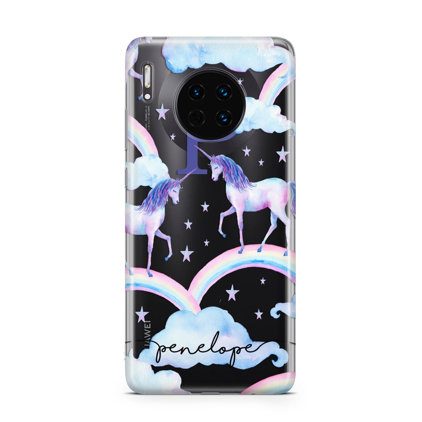 Personalised Unicorn Initial Huawei Mate 30