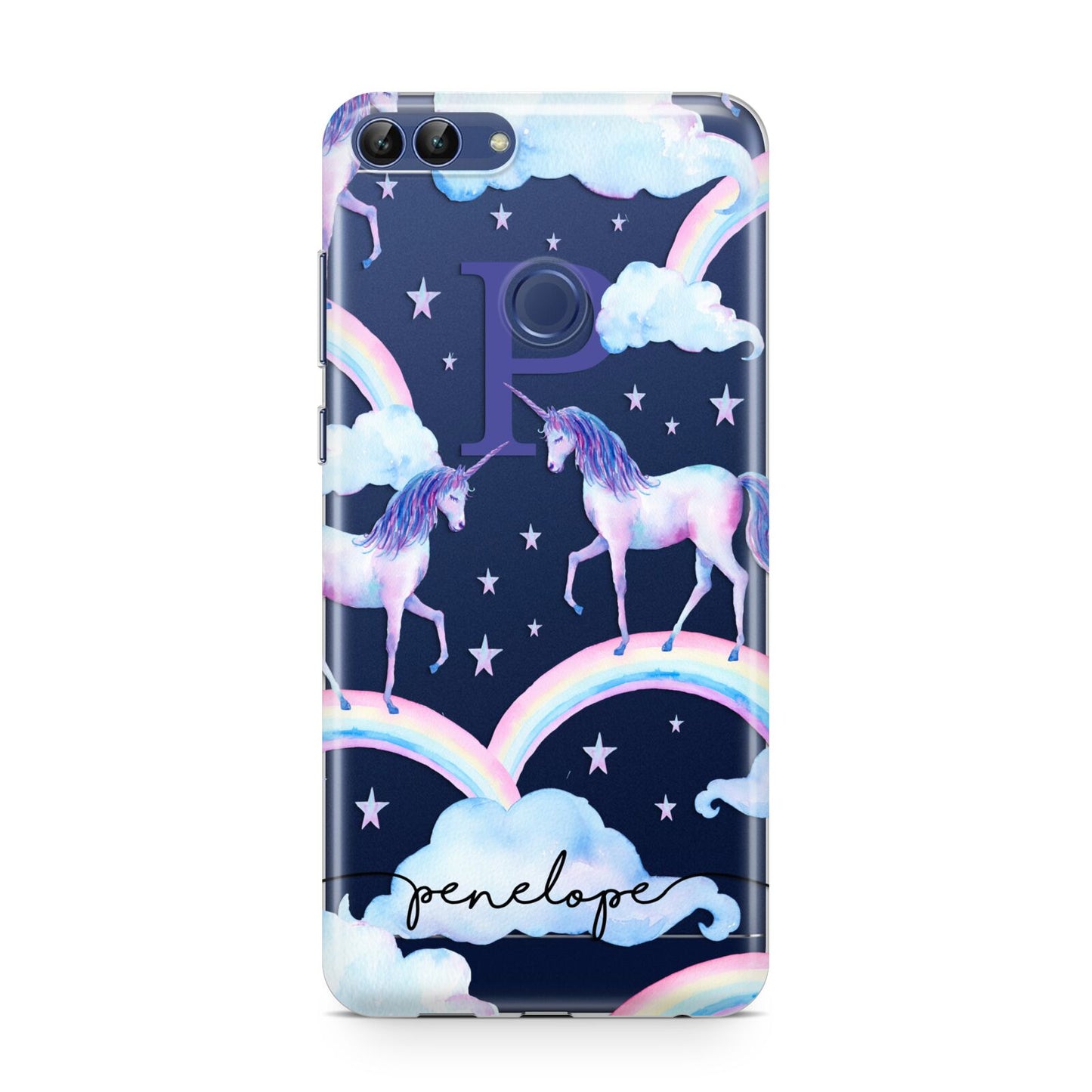 Personalised Unicorn Initial Huawei P Smart Case