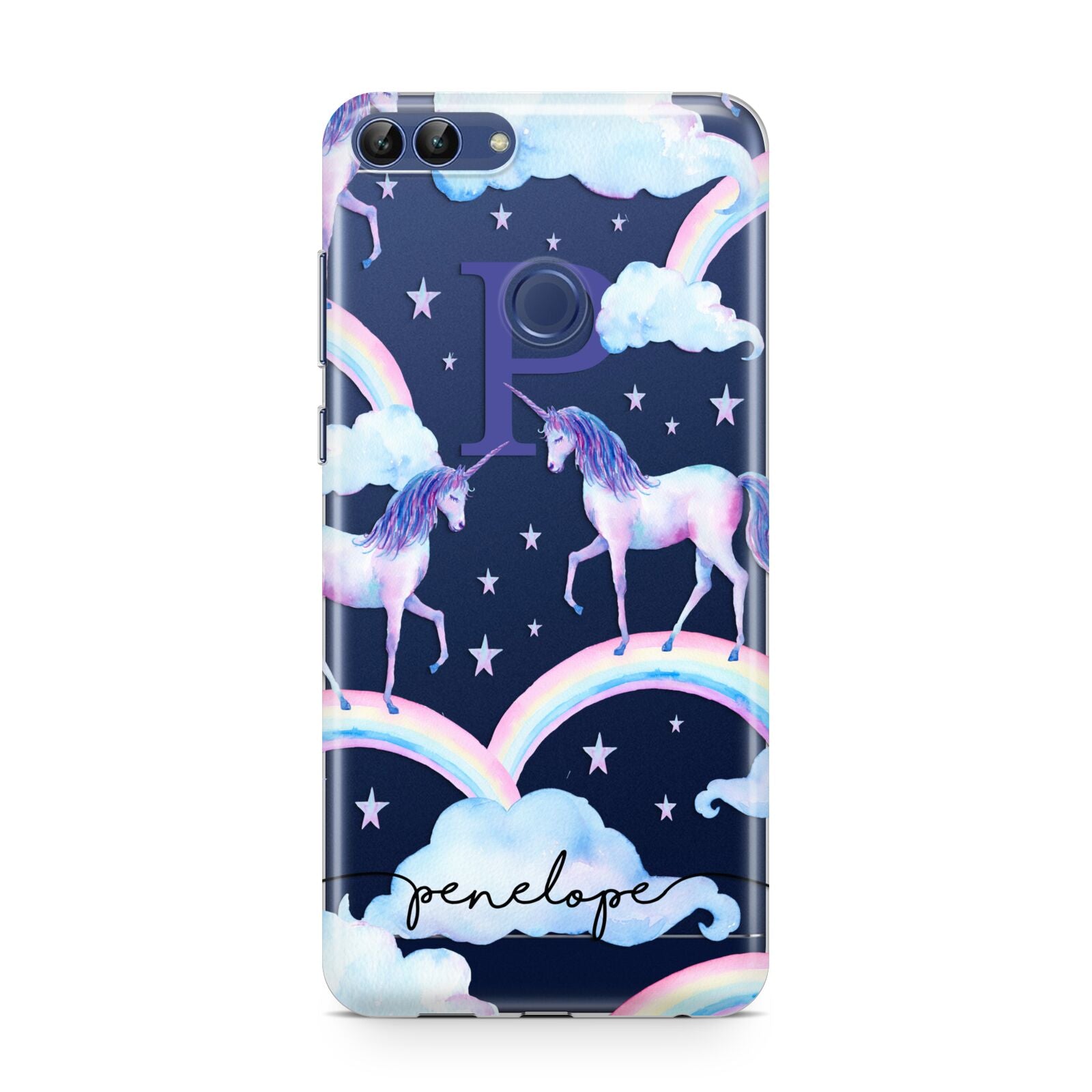 Personalised Unicorn Initial Huawei P Smart Case