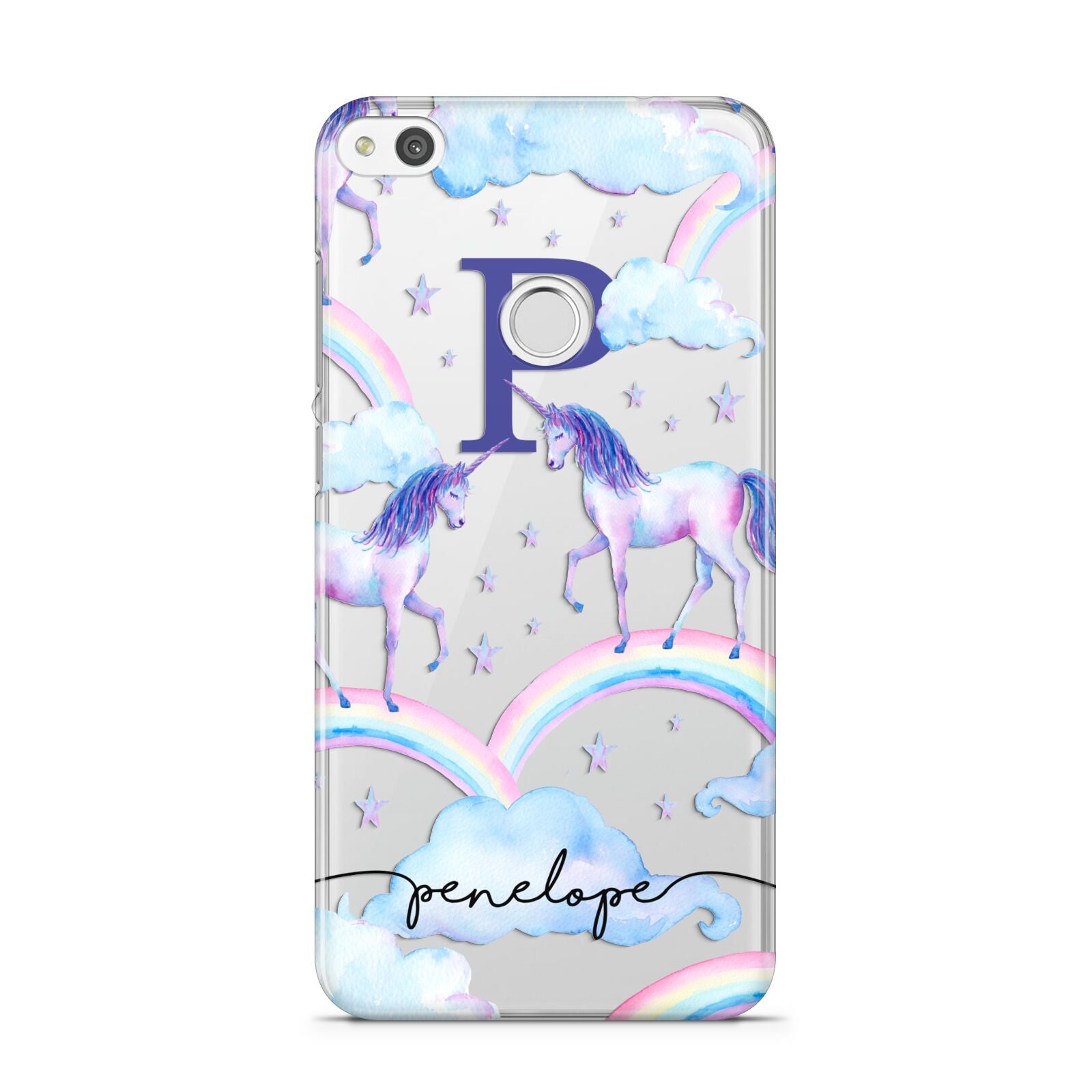 Personalised Unicorn Initial Huawei P8 Lite Case