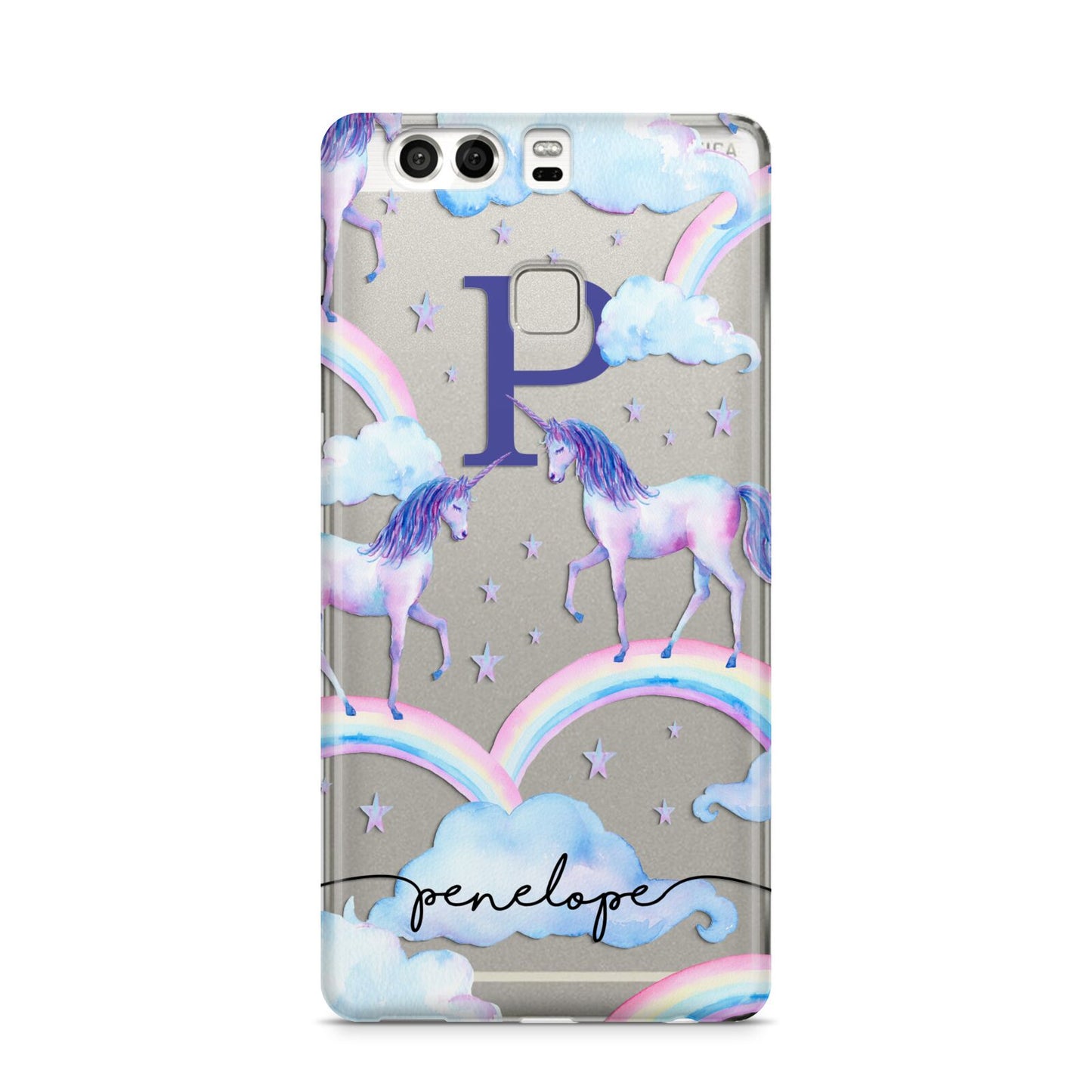 Personalised Unicorn Initial Huawei P9 Case