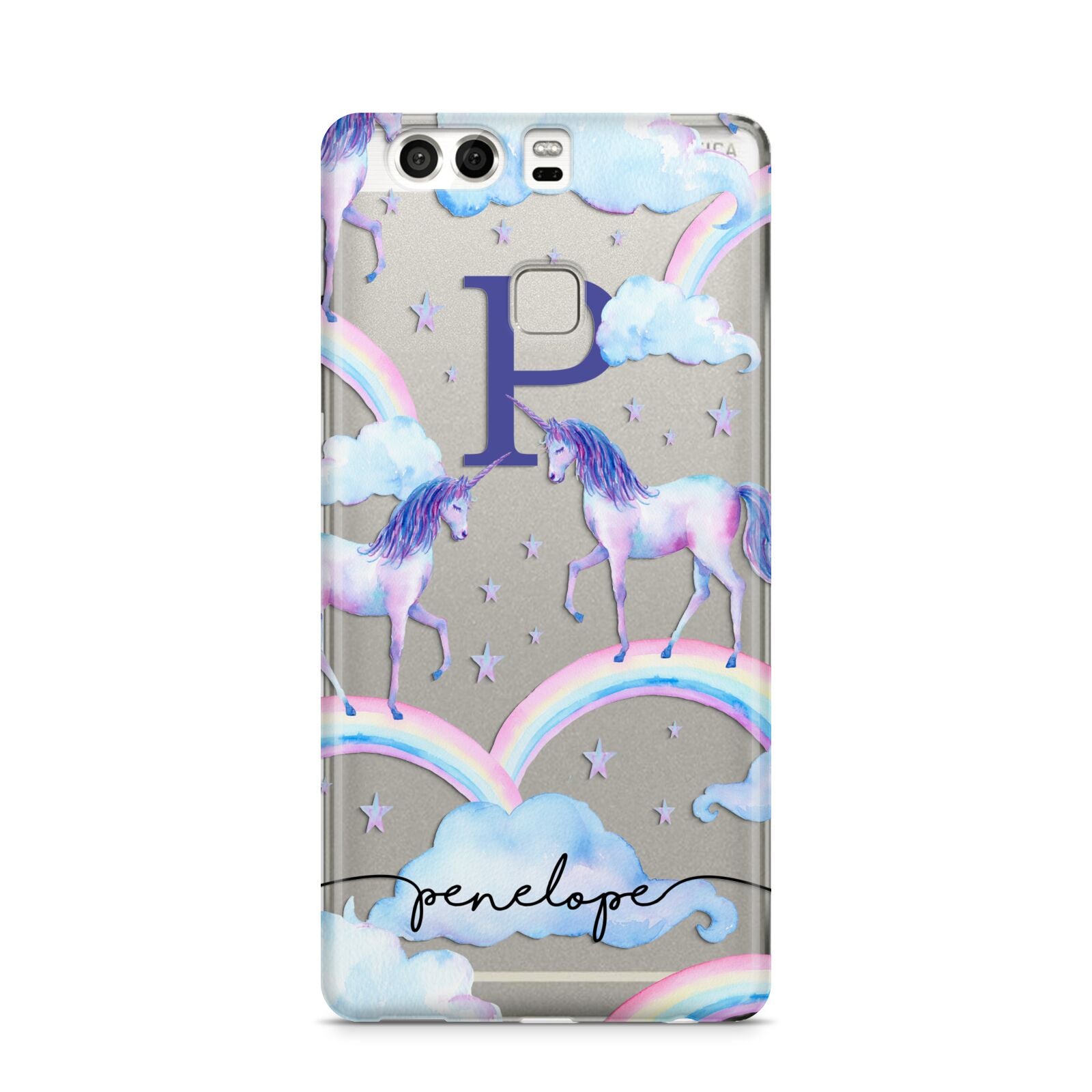 Personalised Unicorn Initial Huawei P9 Case