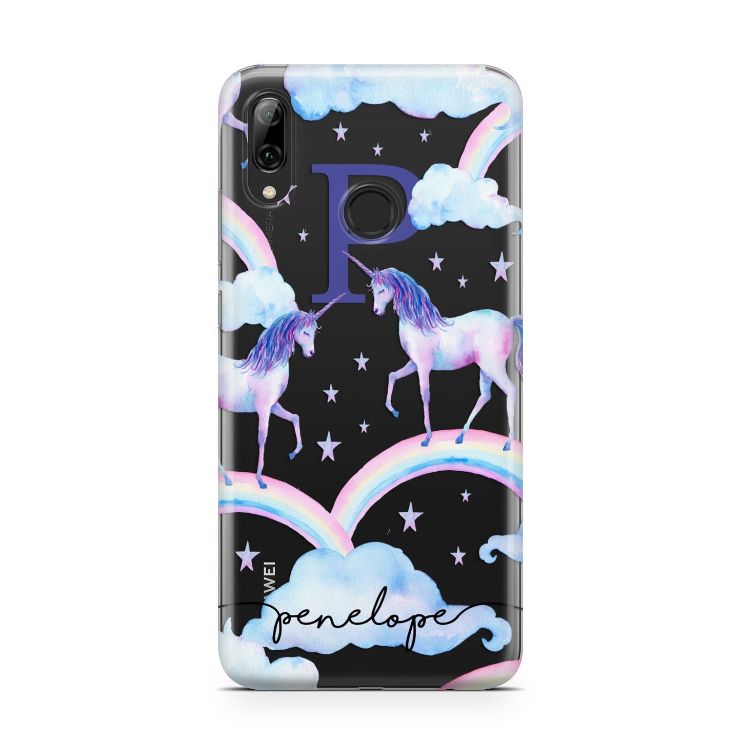 Personalised Unicorn Initial Huawei Y7 2019