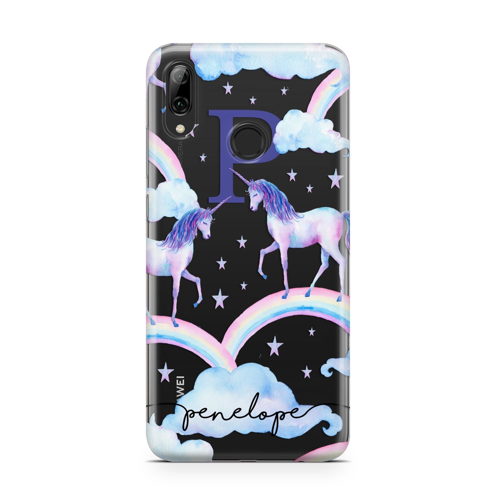 Personalised Unicorn Initial Huawei Y7 2019
