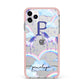 Personalised Unicorn Initial iPhone 11 Pro Max Impact Pink Edge Case