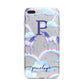 Personalised Unicorn Initial iPhone 7 Plus Bumper Case on Silver iPhone