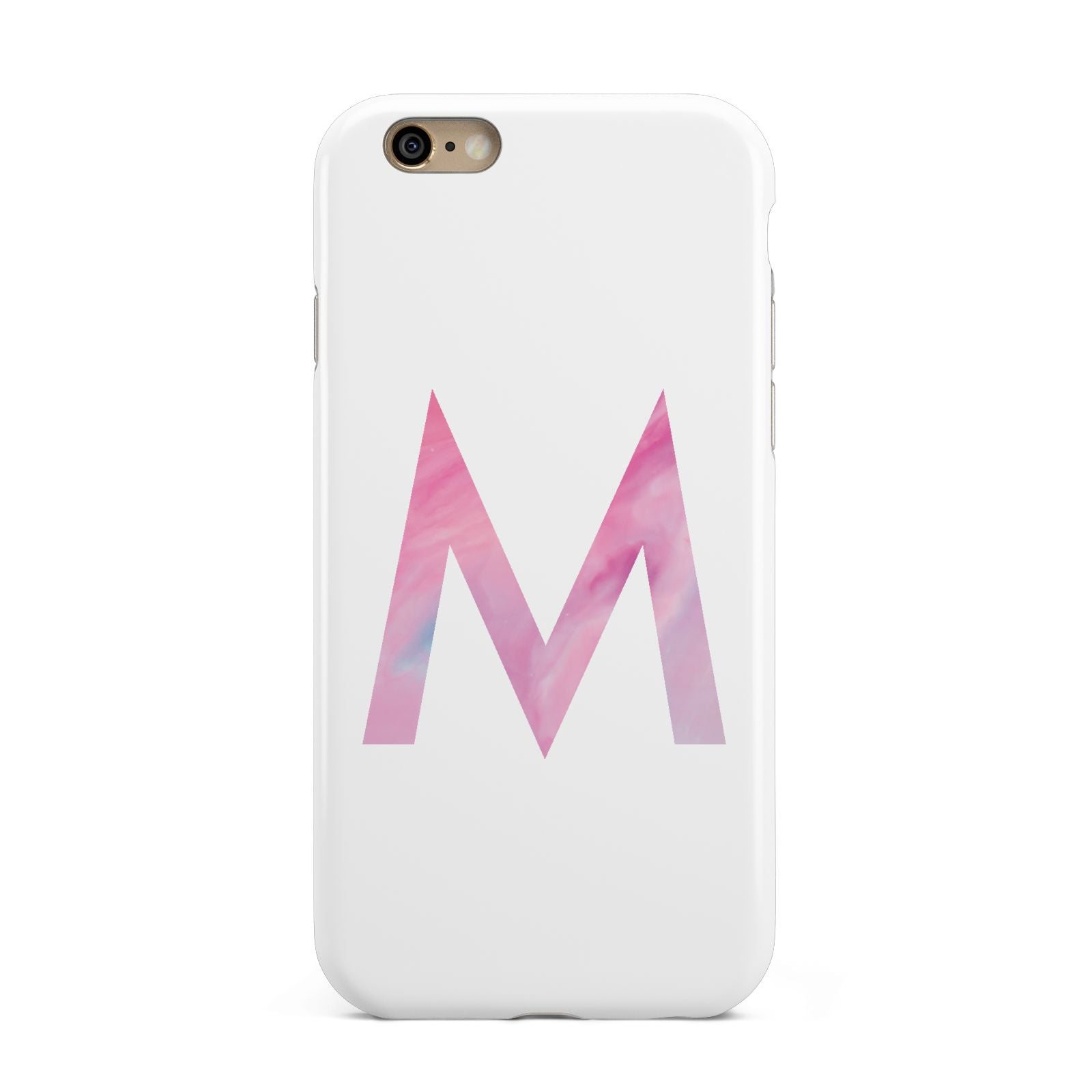 Personalised Unicorn Marble Initial Clear Custom Apple iPhone 6 3D Tough Case