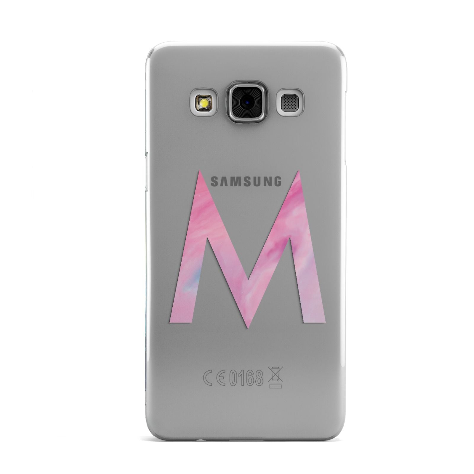 Personalised Unicorn Marble Initial Clear Custom Samsung Galaxy A3 Case