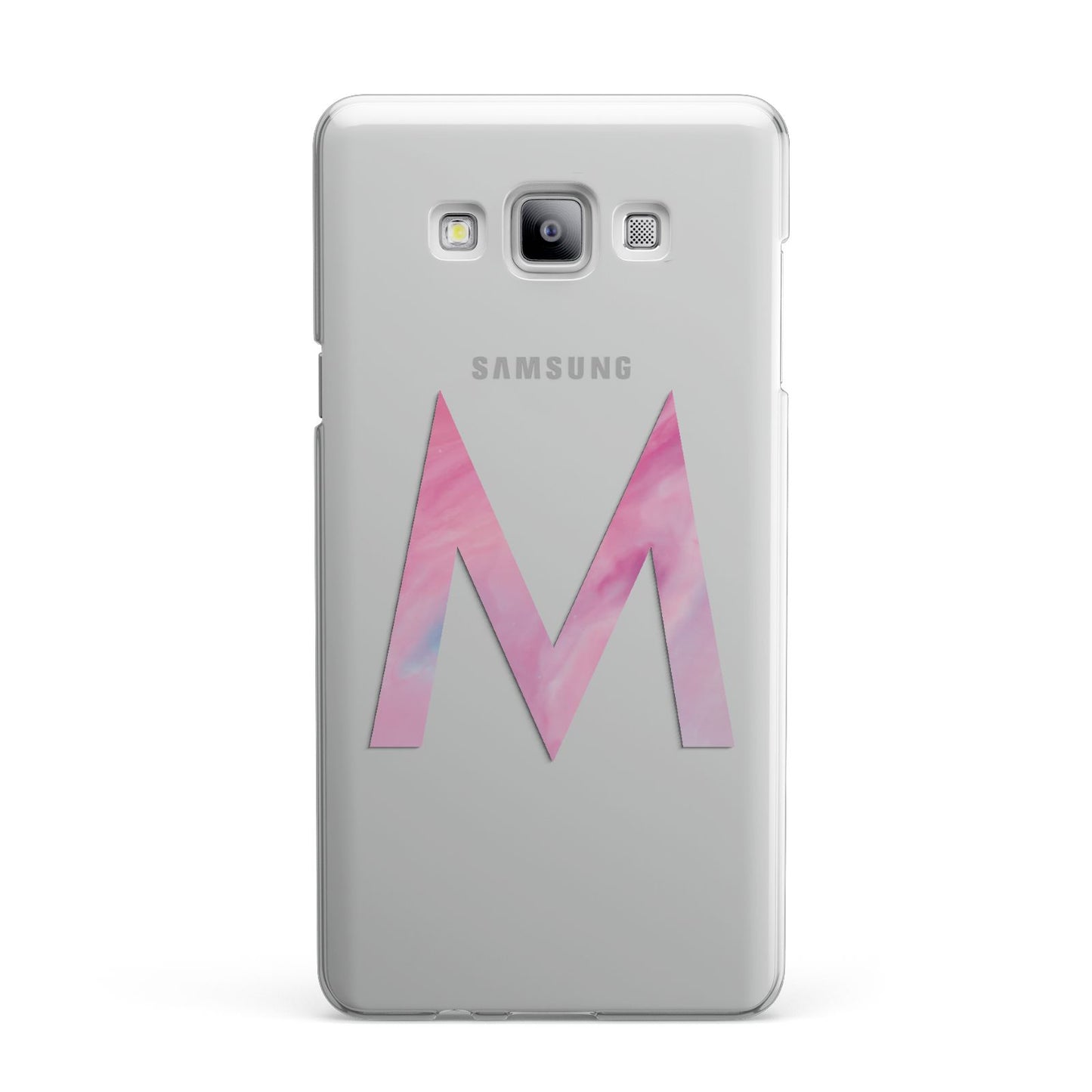 Personalised Unicorn Marble Initial Clear Custom Samsung Galaxy A7 2015 Case