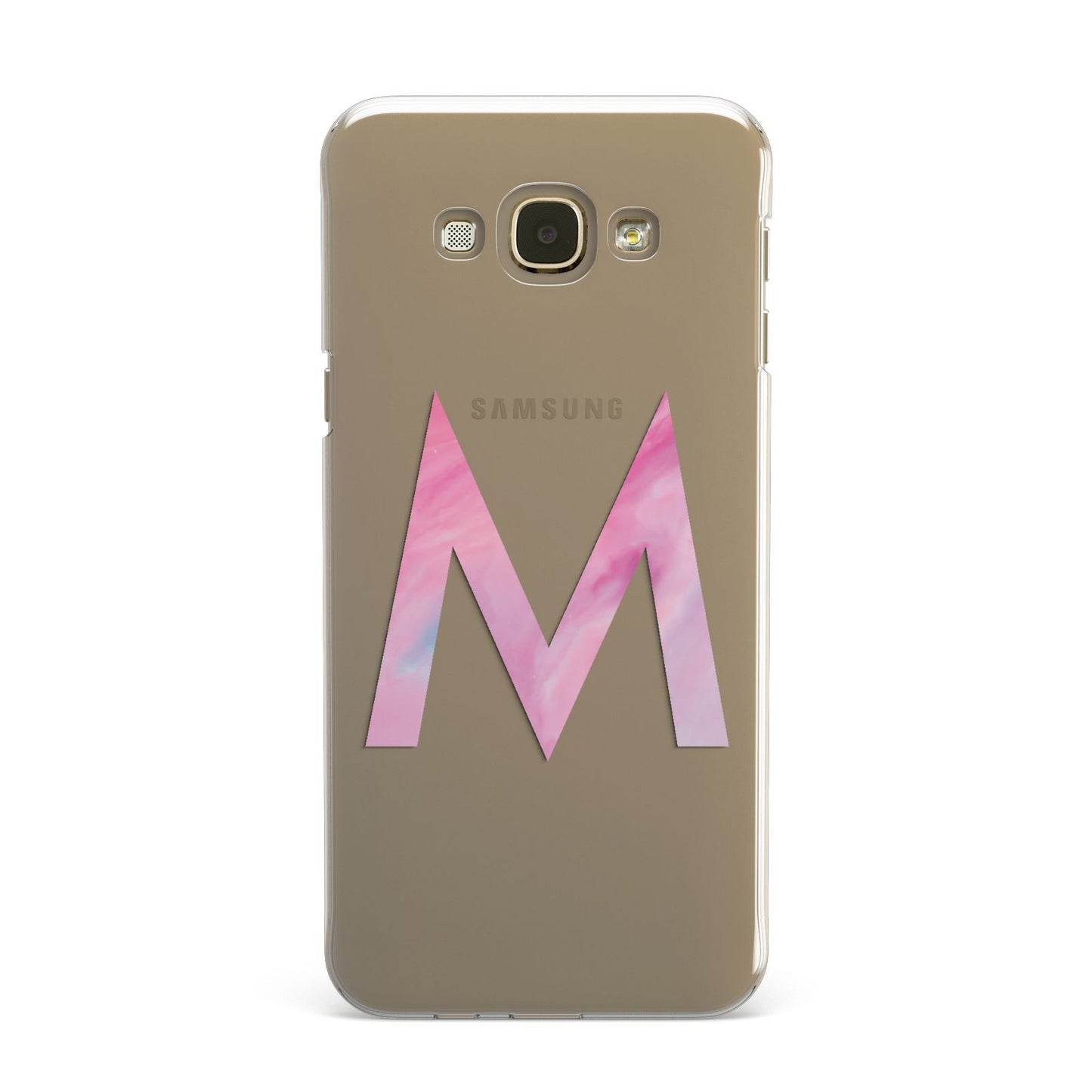 Personalised Unicorn Marble Initial Clear Custom Samsung Galaxy A8 Case