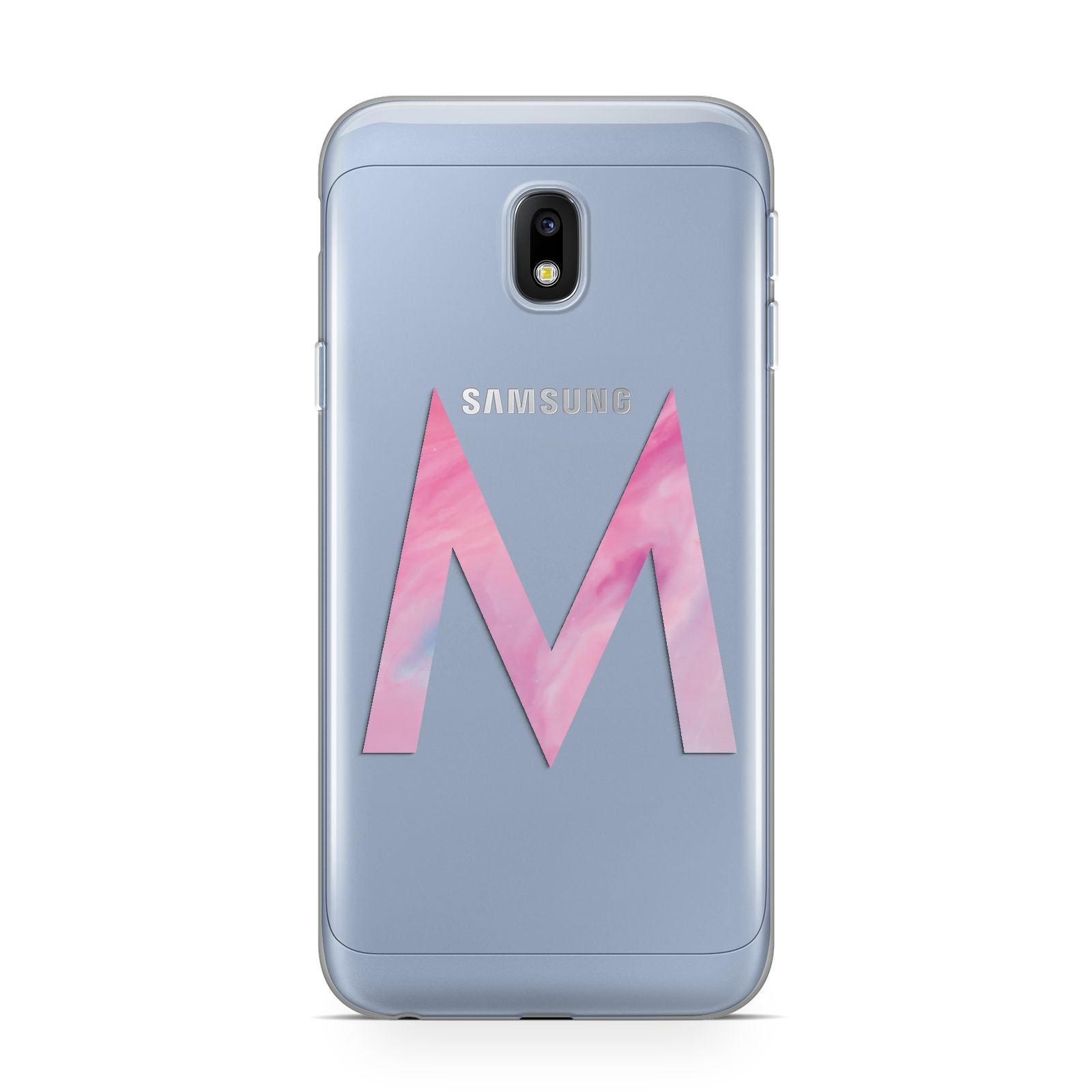 Personalised Unicorn Marble Initial Clear Custom Samsung Galaxy J3 2017 Case