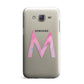 Personalised Unicorn Marble Initial Clear Custom Samsung Galaxy J7 Case