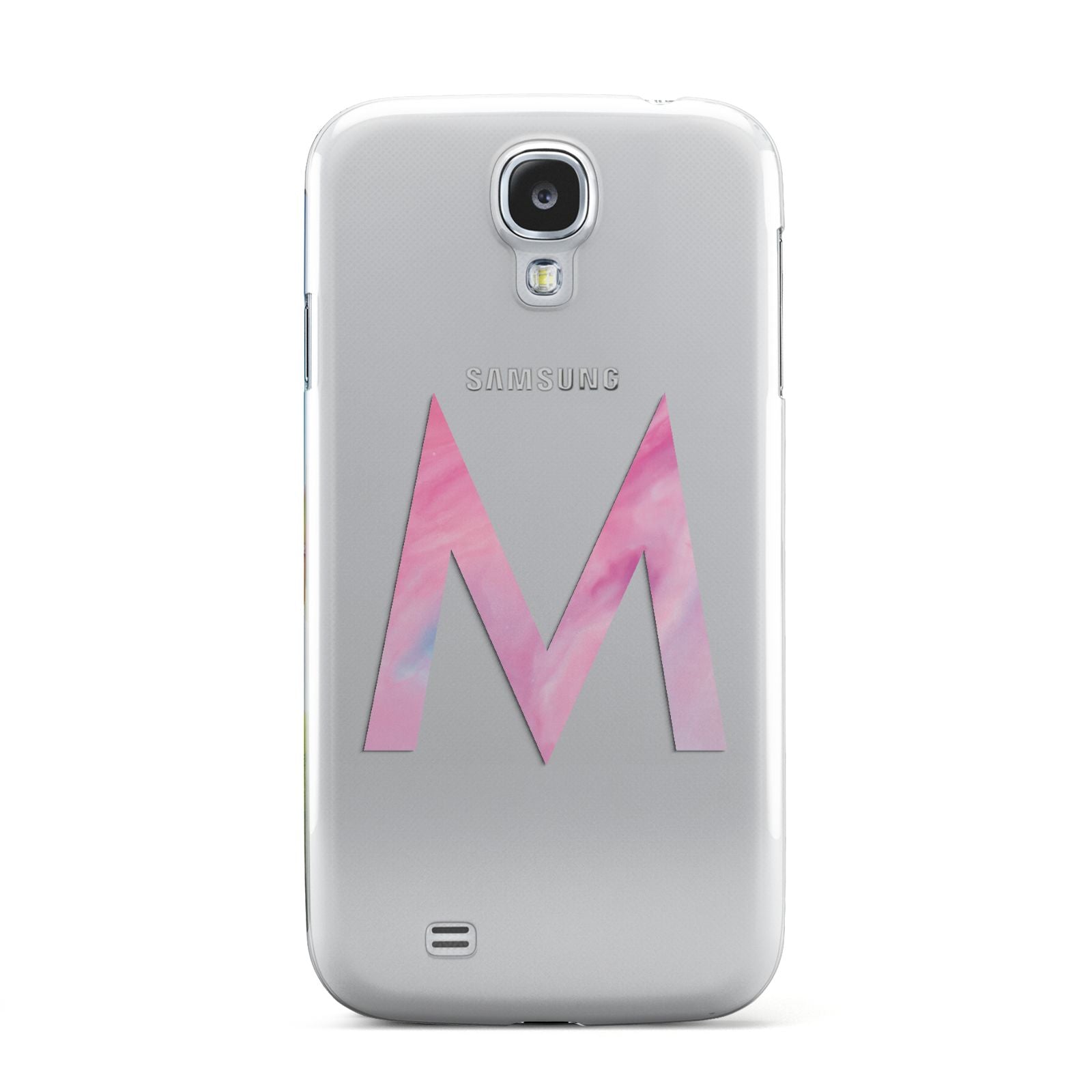 Personalised Unicorn Marble Initial Clear Custom Samsung Galaxy S4 Case