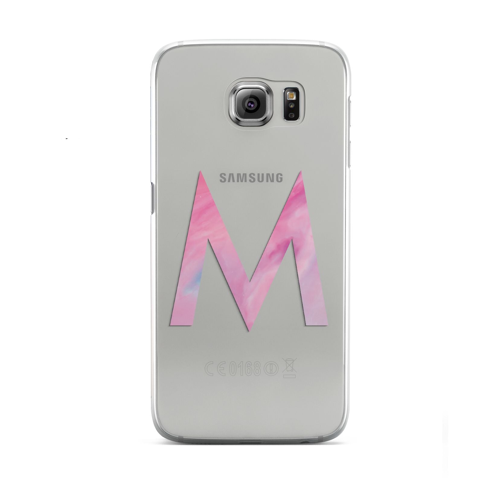Personalised Unicorn Marble Initial Clear Custom Samsung Galaxy S6 Case