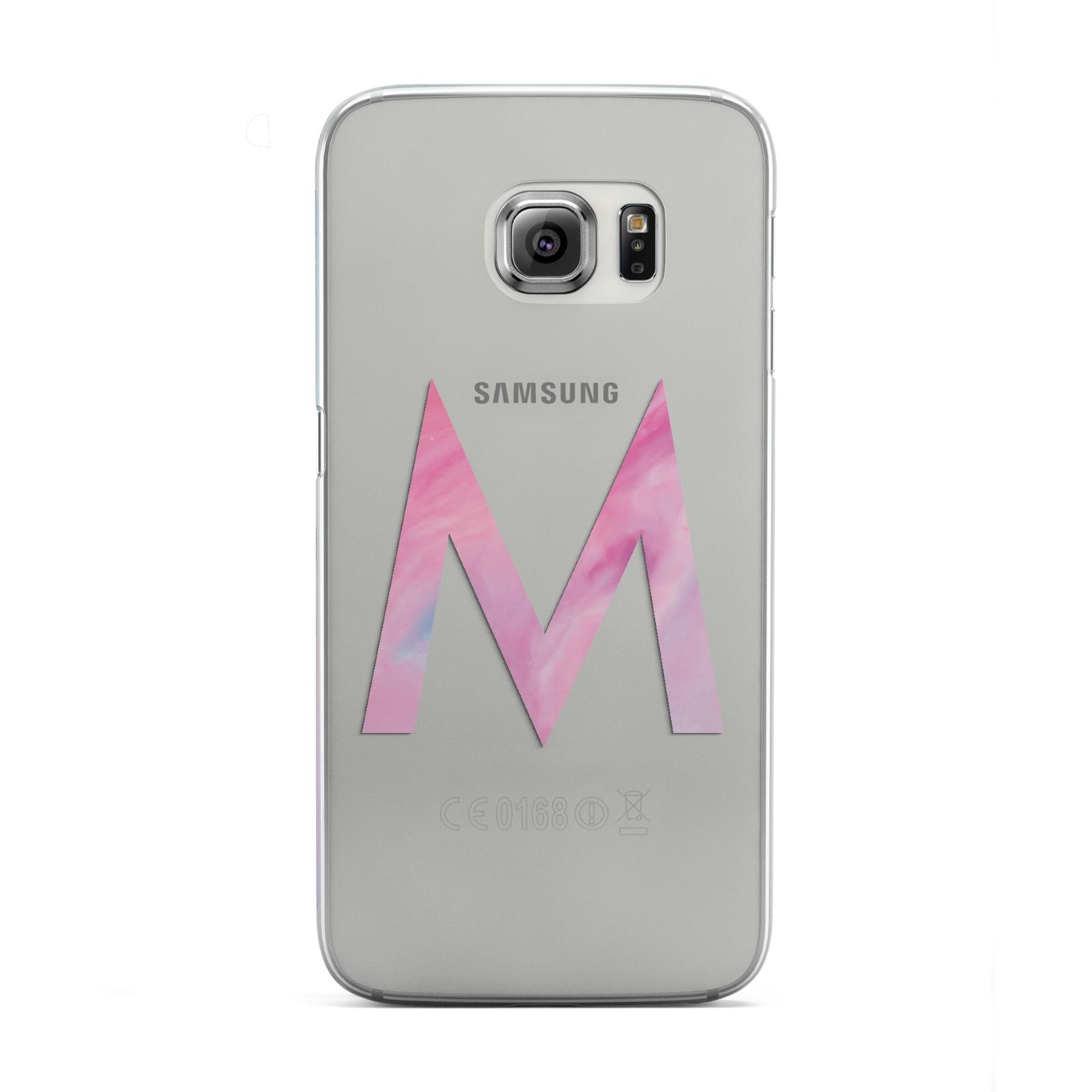 Personalised Unicorn Marble Initial Clear Custom Samsung Galaxy S6 Edge Case