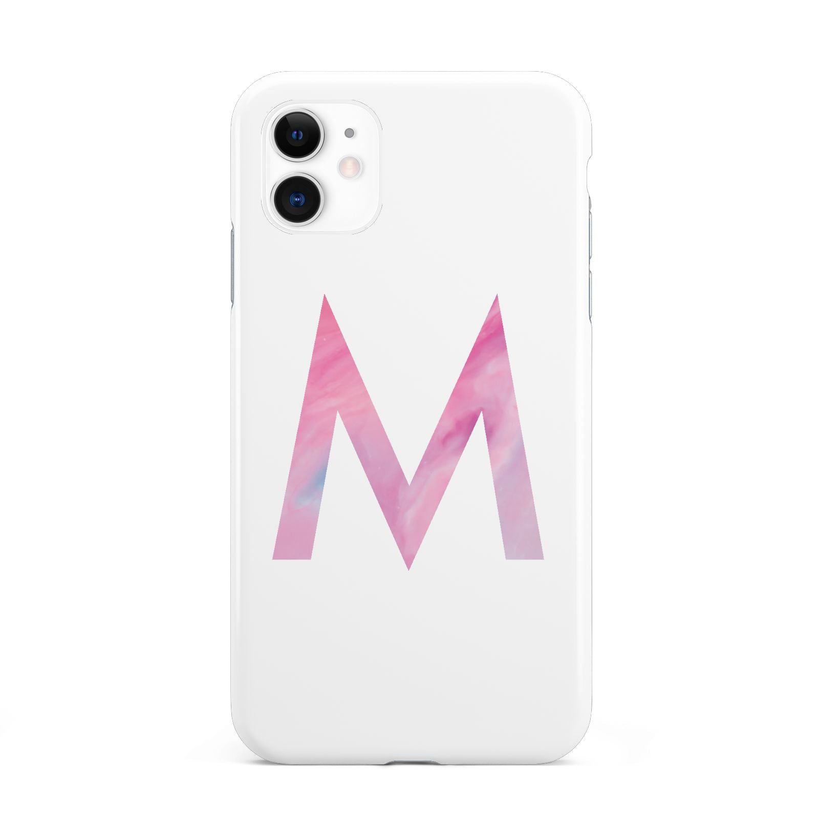 Personalised Unicorn Marble Initial Clear Custom iPhone 11 3D Tough Case