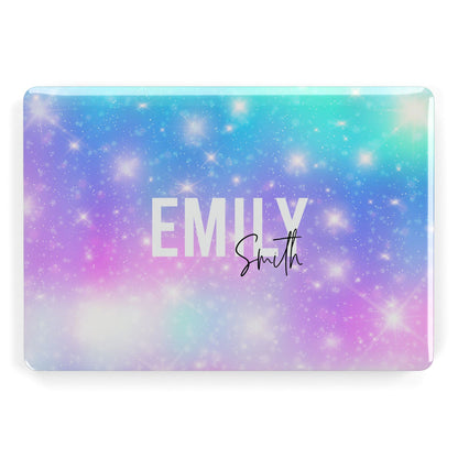 Personalised Unicorn Marble Name Apple MacBook Case