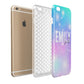 Personalised Unicorn Marble Name Apple iPhone 6 Plus 3D Tough Case Expand Detail Image