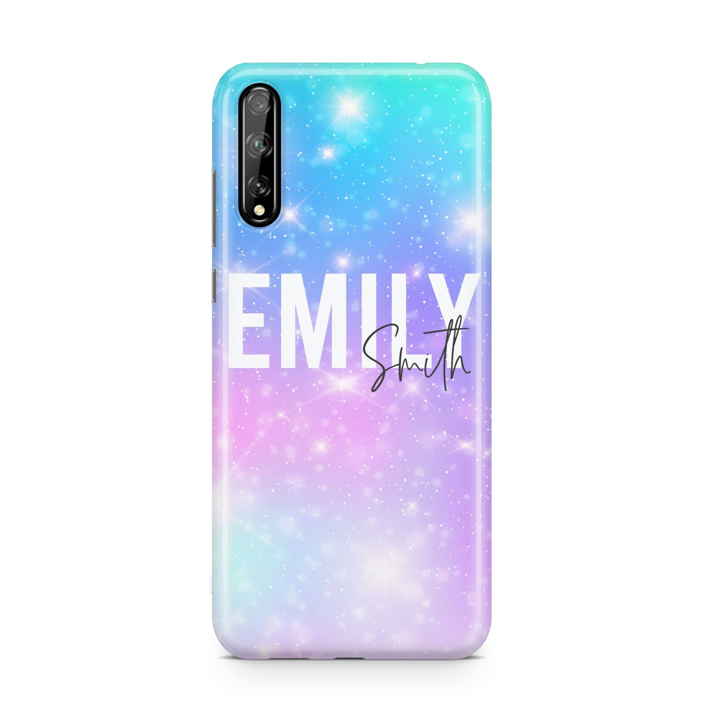 Personalised Unicorn Marble Name Huawei Enjoy 10s Phone Case
