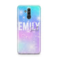 Personalised Unicorn Marble Name Huawei Mate 20 Lite