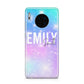 Personalised Unicorn Marble Name Huawei Mate 30