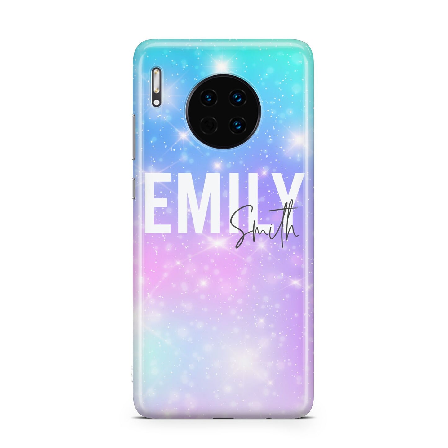 Personalised Unicorn Marble Name Huawei Mate 30