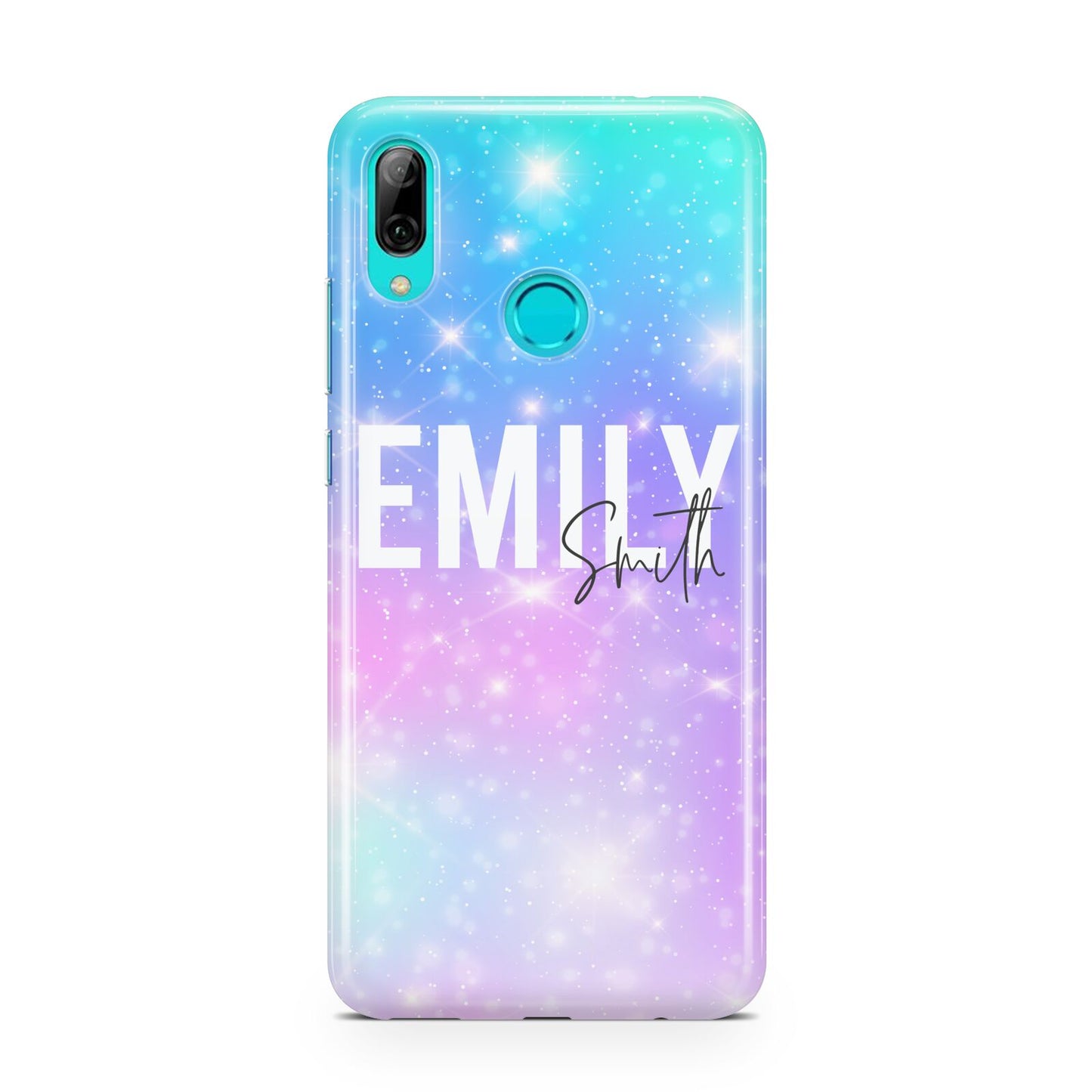Personalised Unicorn Marble Name Huawei P Smart 2019 Case