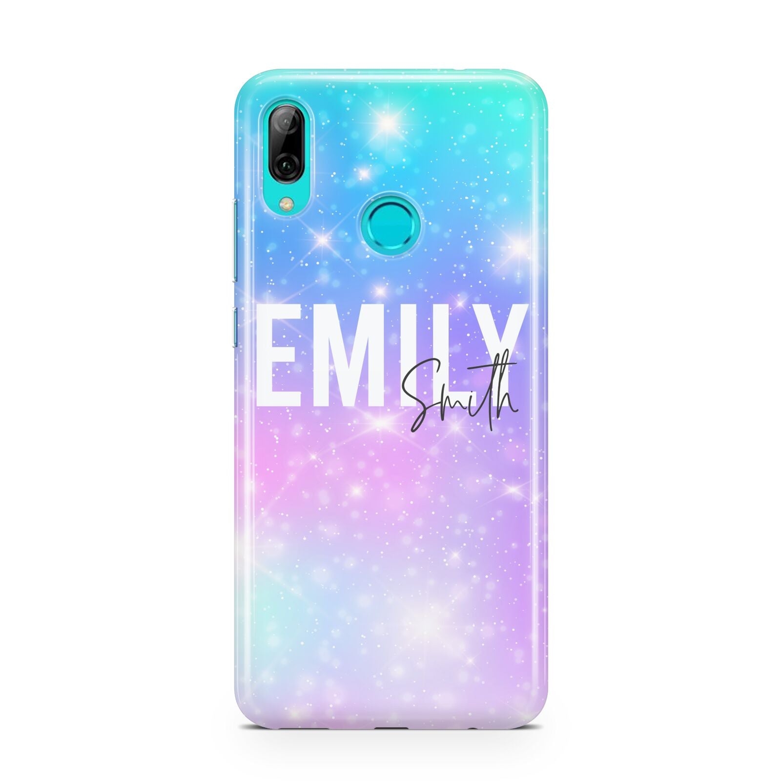 Personalised Unicorn Marble Name Huawei P Smart 2019 Case
