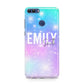 Personalised Unicorn Marble Name Huawei P Smart Case