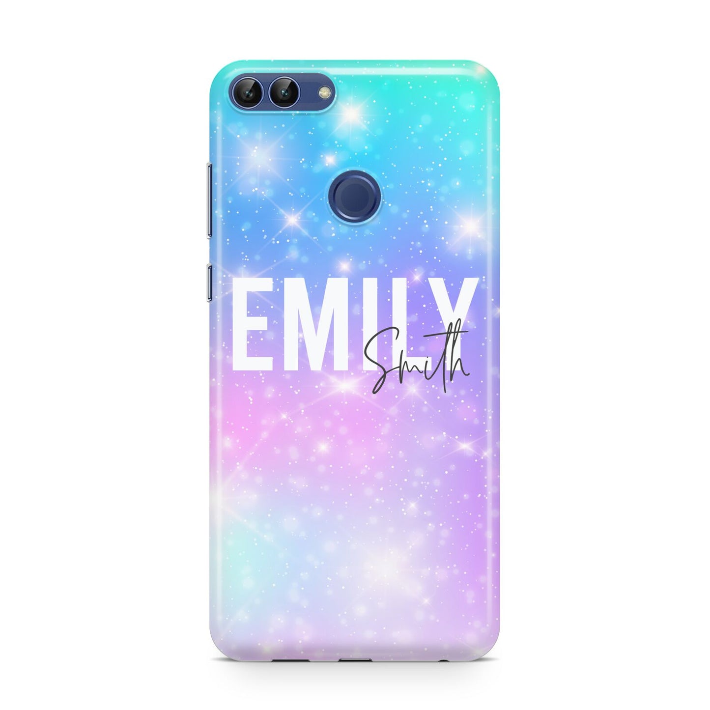 Personalised Unicorn Marble Name Huawei P Smart Case