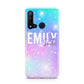 Personalised Unicorn Marble Name Huawei P20 Lite 5G Phone Case