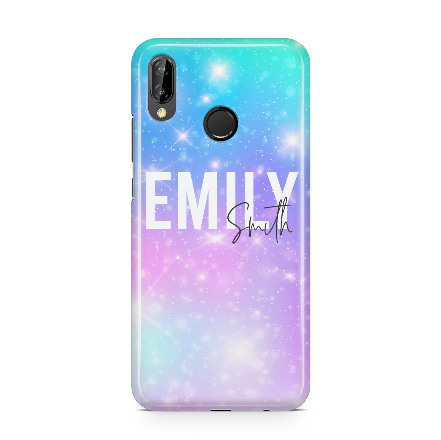 Personalised Unicorn Marble Name Huawei P20 Lite Phone Case