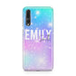 Personalised Unicorn Marble Name Huawei P20 Pro Phone Case