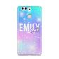 Personalised Unicorn Marble Name Huawei P9 Case