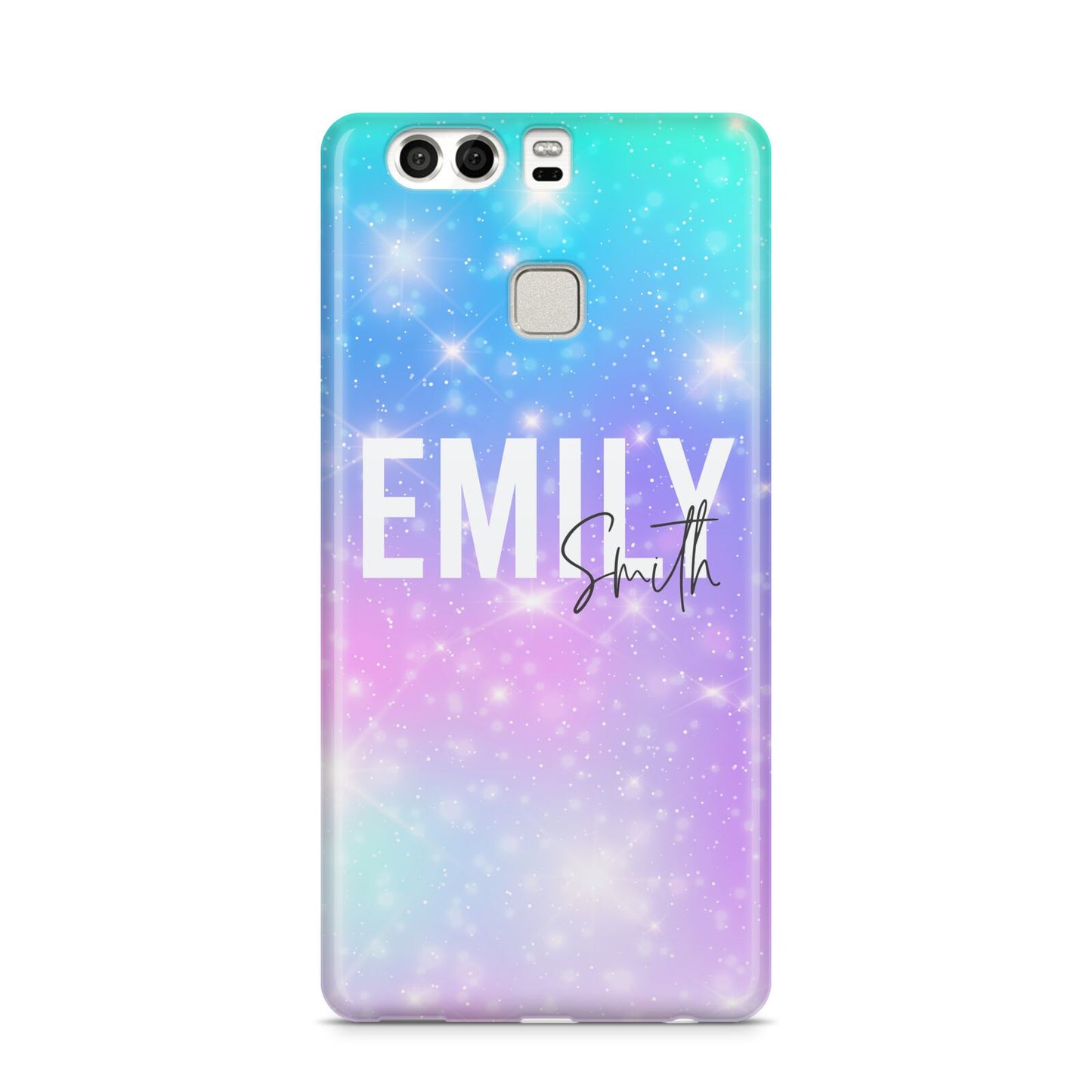 Personalised Unicorn Marble Name Huawei P9 Case