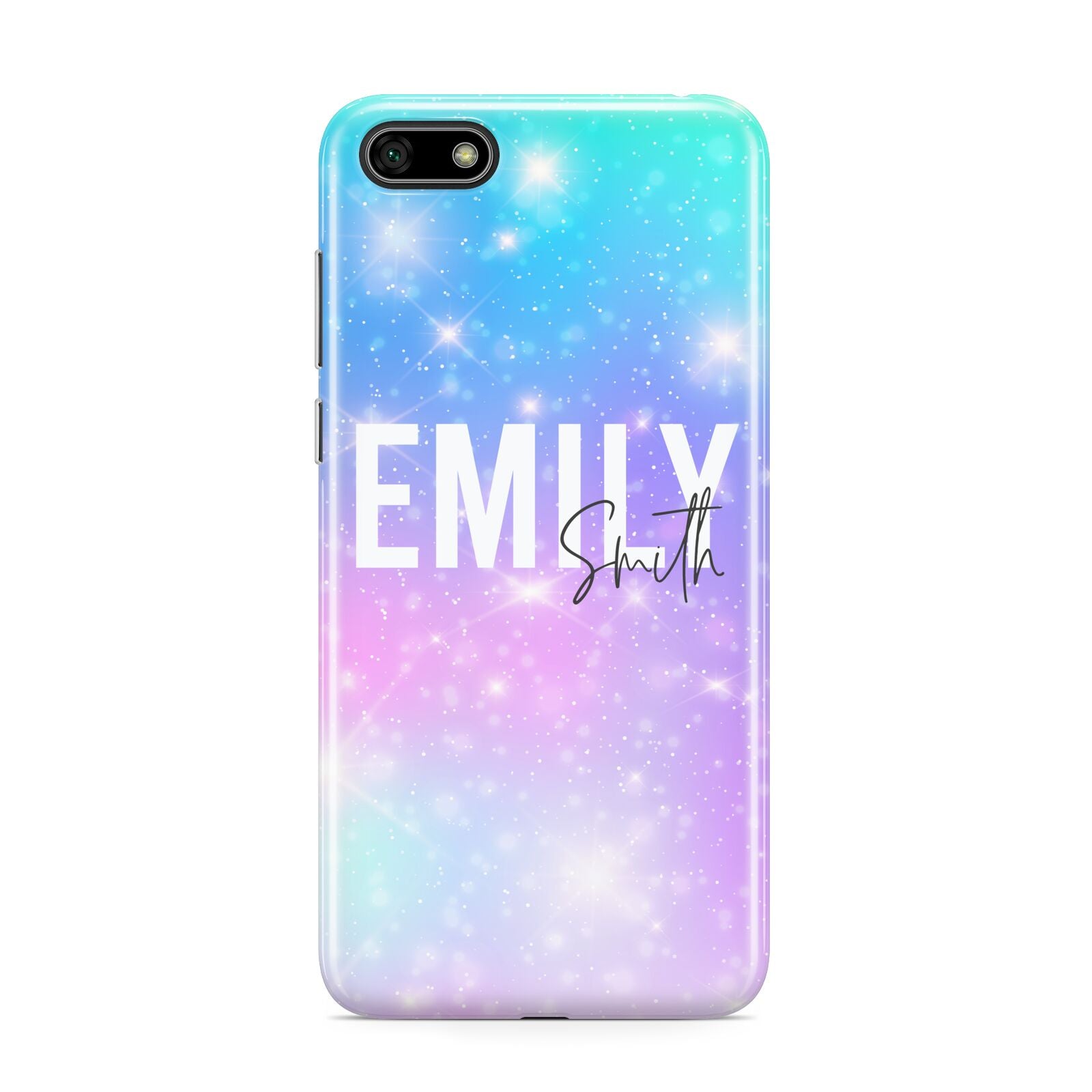 Personalised Unicorn Marble Name Huawei Y5 Prime 2018 Phone Case