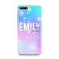 Personalised Unicorn Marble Name Huawei Y6 2018